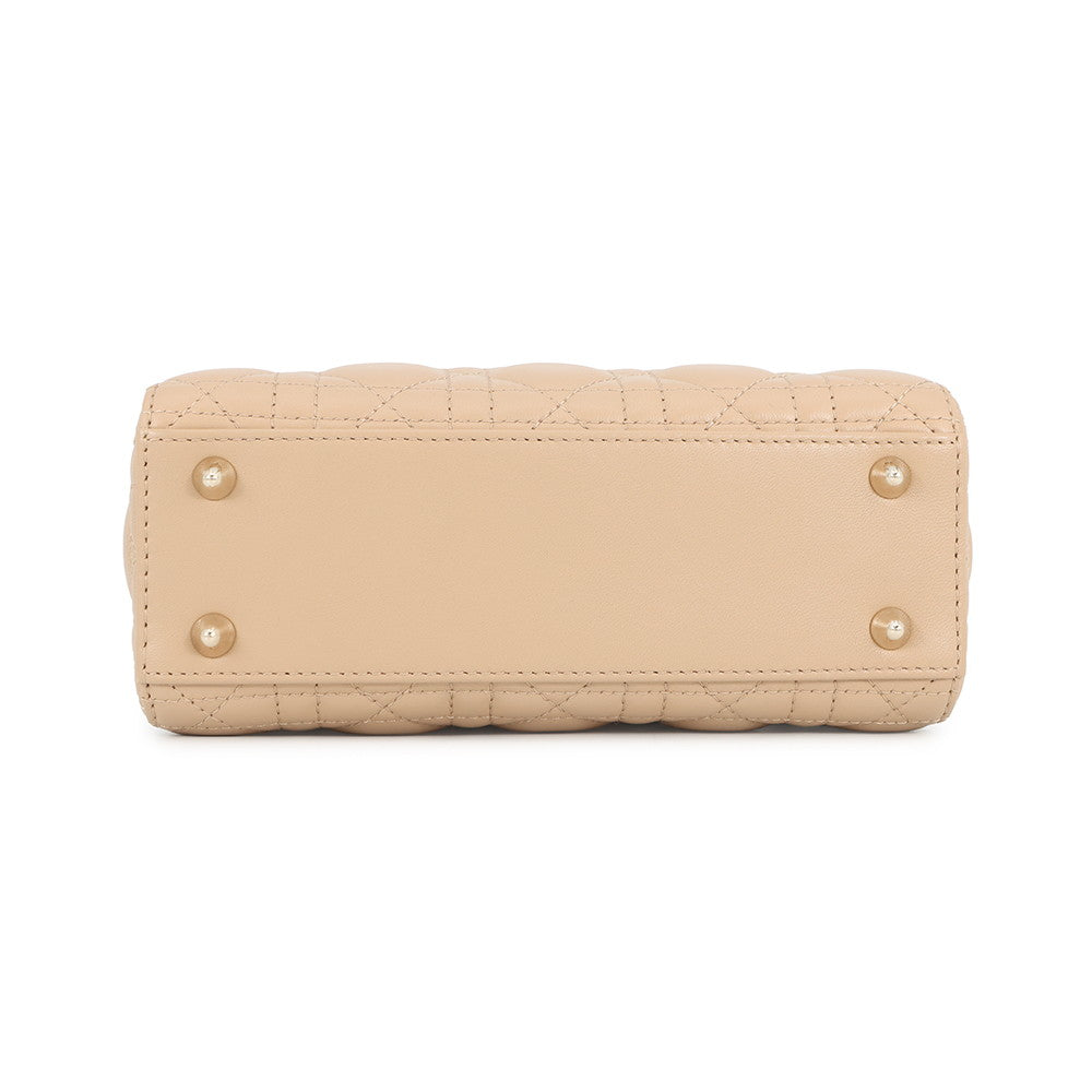 Dior My Abcdior Lady Dior Bag 2Way Sand Beigem0538Onge Lambskin Size Small