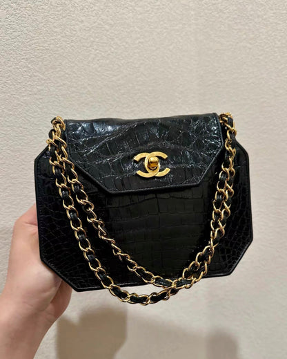 Chanel Timeless Lambskin Gold Shoulder Bag