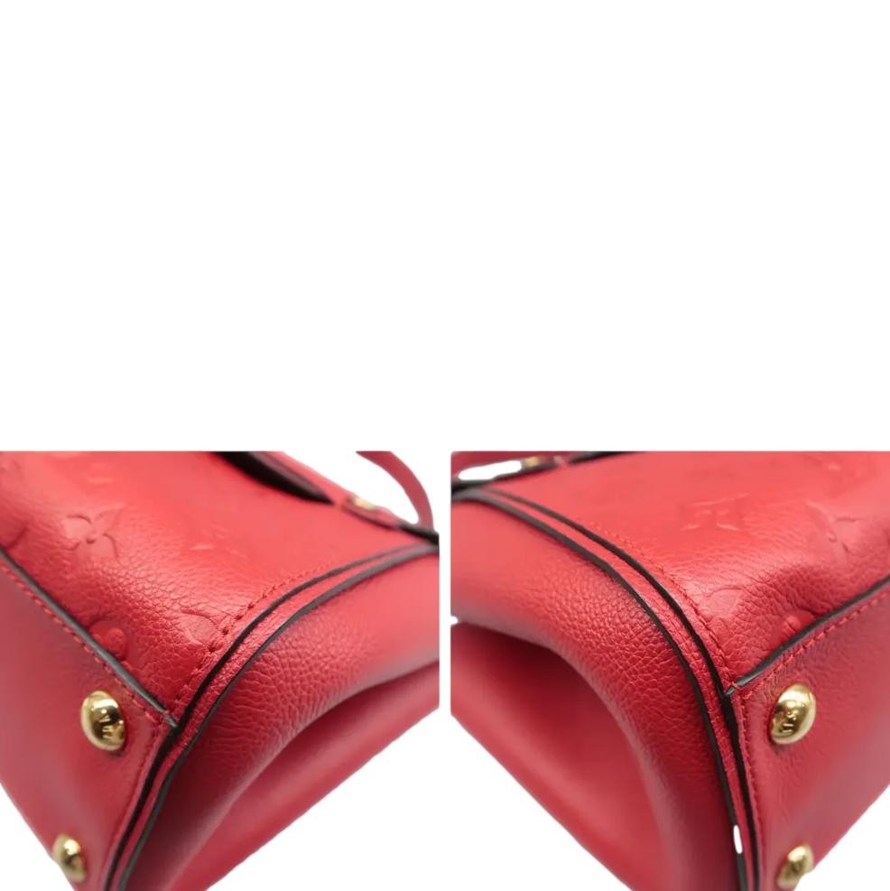 LOUIS VUITTON Trocadero Monogram Empreinte Shoulder Bag Cerise