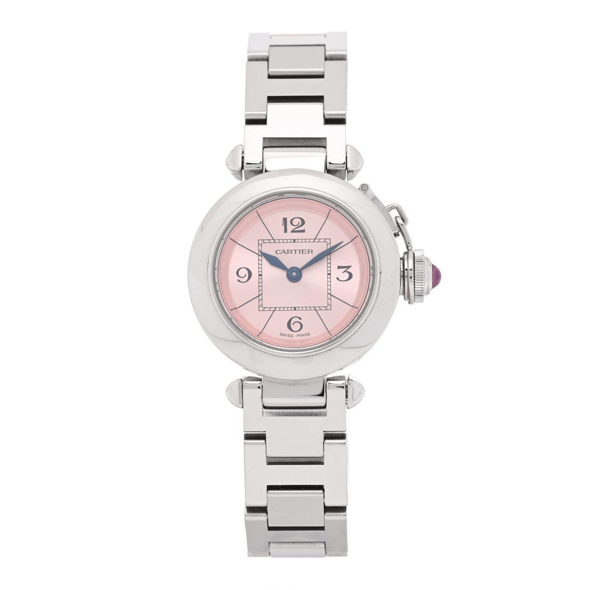Stainless Steel 27mm Miss Pasha Quartz Watch Pink