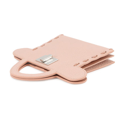 FENDI Peekaboo Selleria Card Case Pink8M0511 Calf Leather