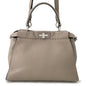 FENDI Peekaboo Selleria Greige8BN290 Leather Size regular