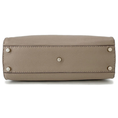 FENDI Peekaboo Selleria Greige8BN290 Leather Size regular