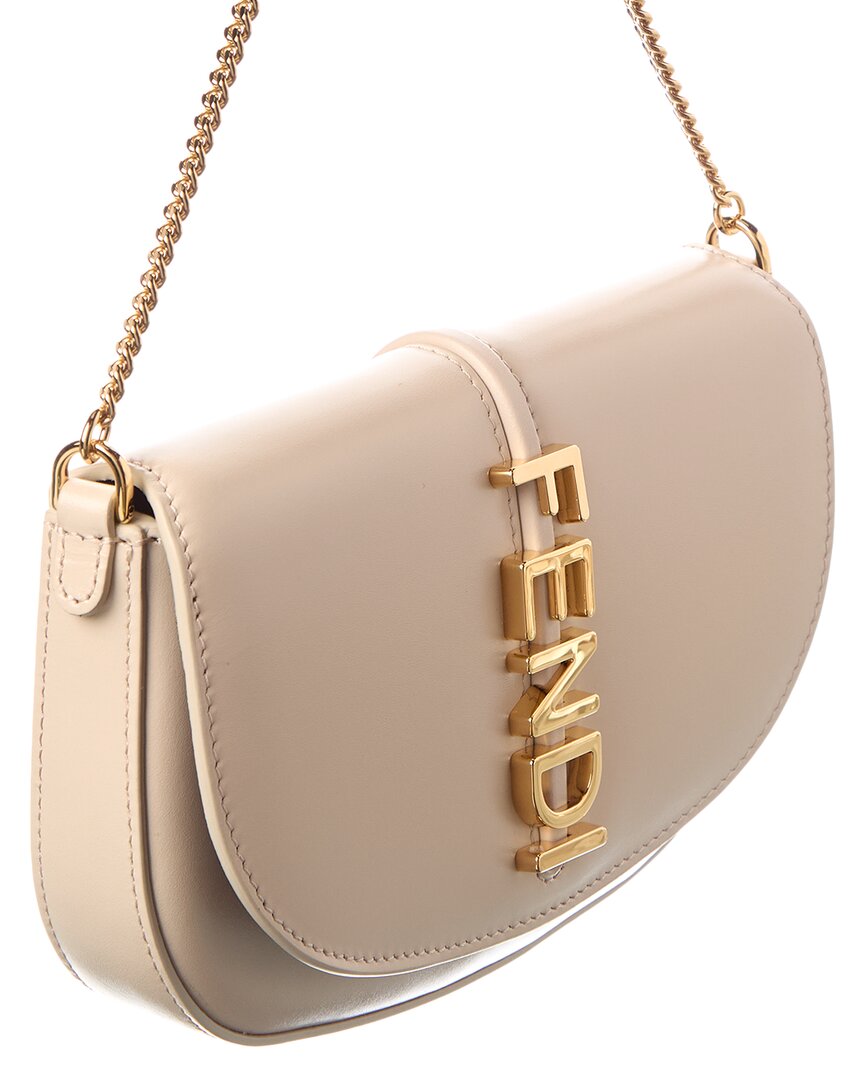 Fendi Fendigraphy Leather Wallet On Chain