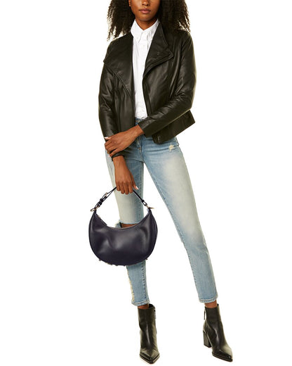Fendi Fendigraphy Small Leather Hobo Bag
