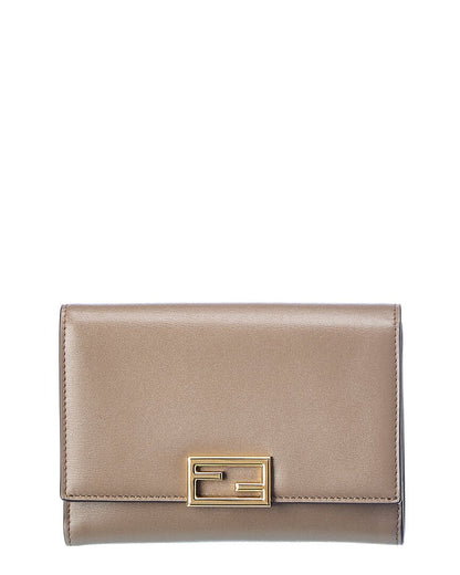 Fendi Peekaboo Leather Continental Wallet