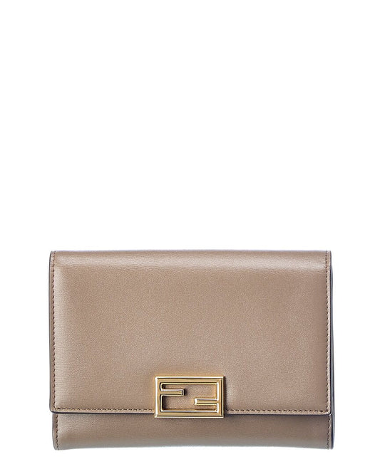Fendi Peekaboo Leather Continental Wallet