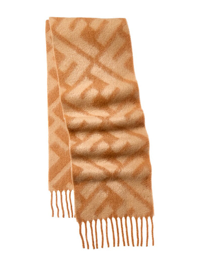Fendi Ff Alpaca & Wool-Blend Scarf