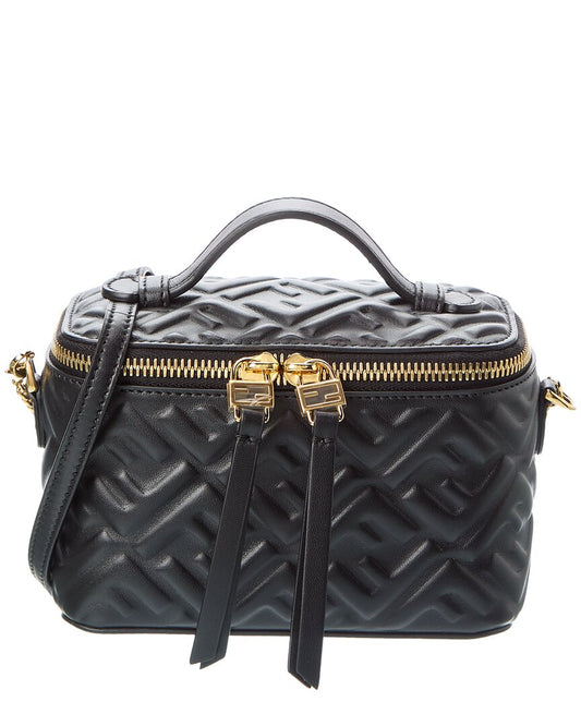Fendi Ff Leather Vanity Case