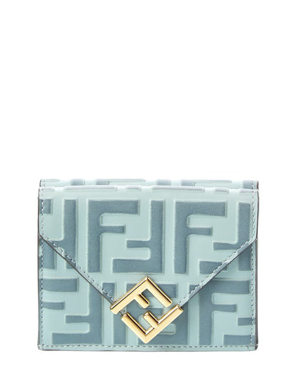 Fendi Ff Diamonds Leather Wallet