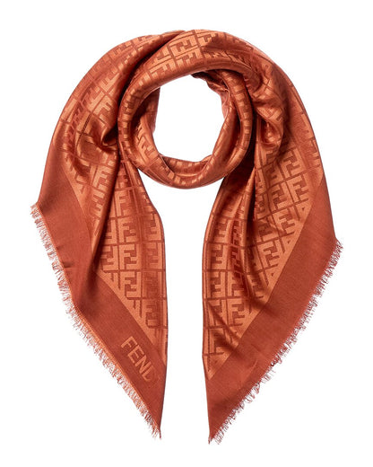 Fendi Silk & Wool-Blend Shawl