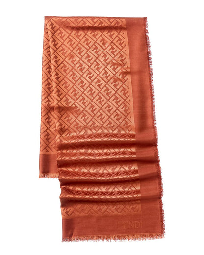 Fendi Silk & Wool-Blend Shawl