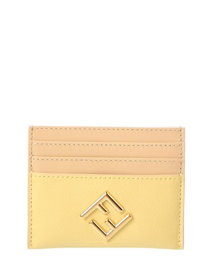 Fendi Ff Diamonds Leather Card Holder