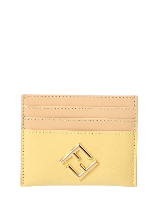 Fendi Ff Diamonds Leather Card Holder