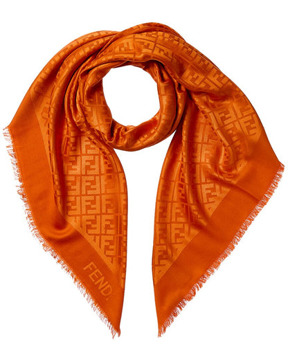 Fendi Silk & Wool-Blend Scarf