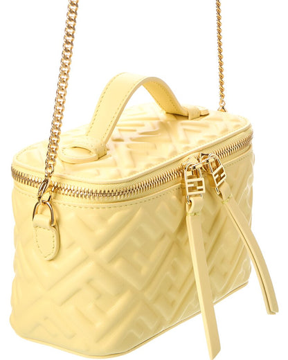 Fendi Ff Leather Vanity Case