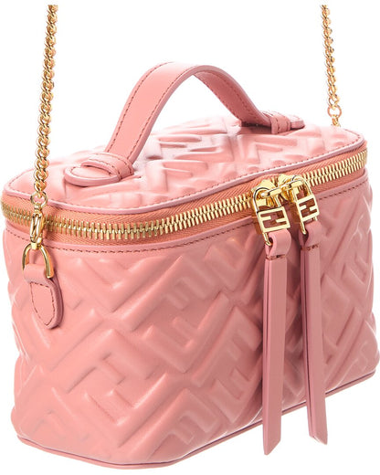 Fendi Ff Leather Vanity Case