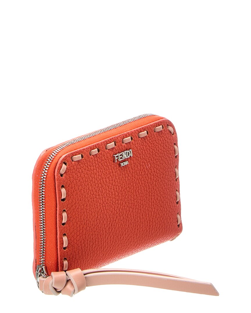 Fendi Peekaboo Mini Leather Coin Purse