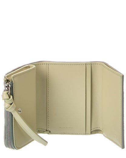 Fendi Peekaboo Micro Leather Trifold Wallet