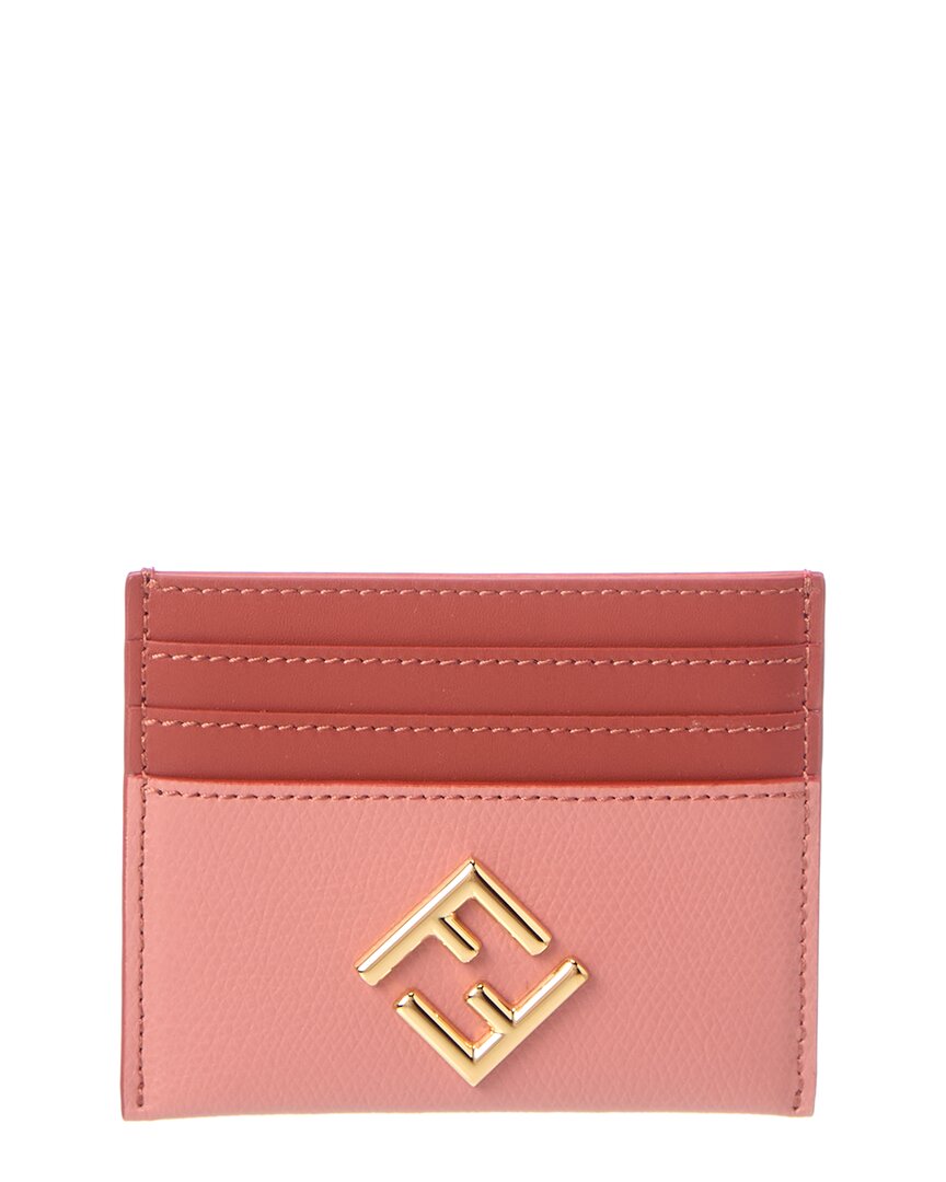 Fendi Ff Diamonds Leather Card Holder