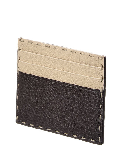 Fendi Selleria Leather Card Case