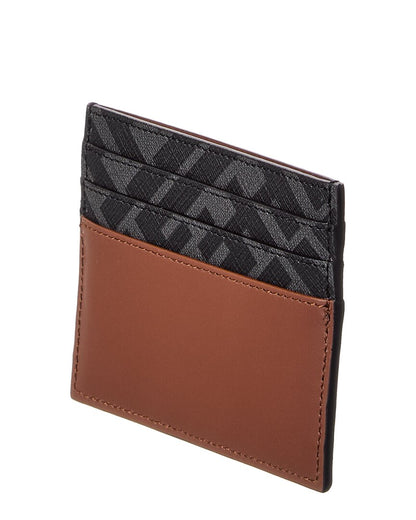 Fendi Ff Squared Leather Card Holder