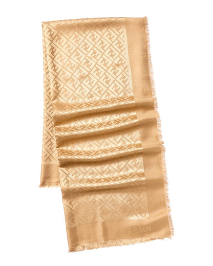 Fendi Silk & Wool-Blend Shawl