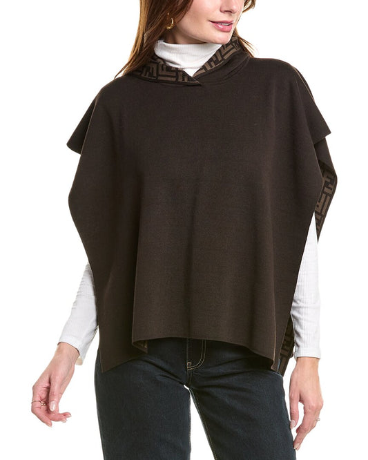 Fendi Wool-Blend Poncho