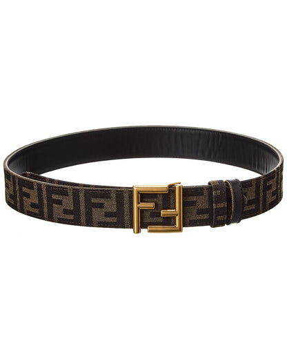 Fendi Ff Reversible Leather Belt