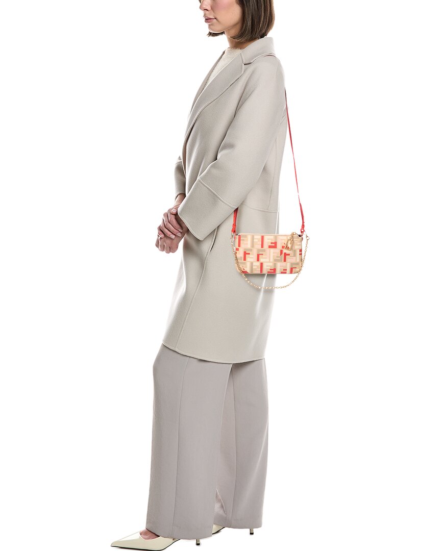 Fendi Baguette Ff Jacquard Pouch
