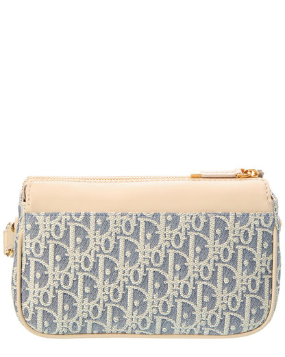 Dior Small 30 Montaigne Canvas & Leather Shoulder Bag