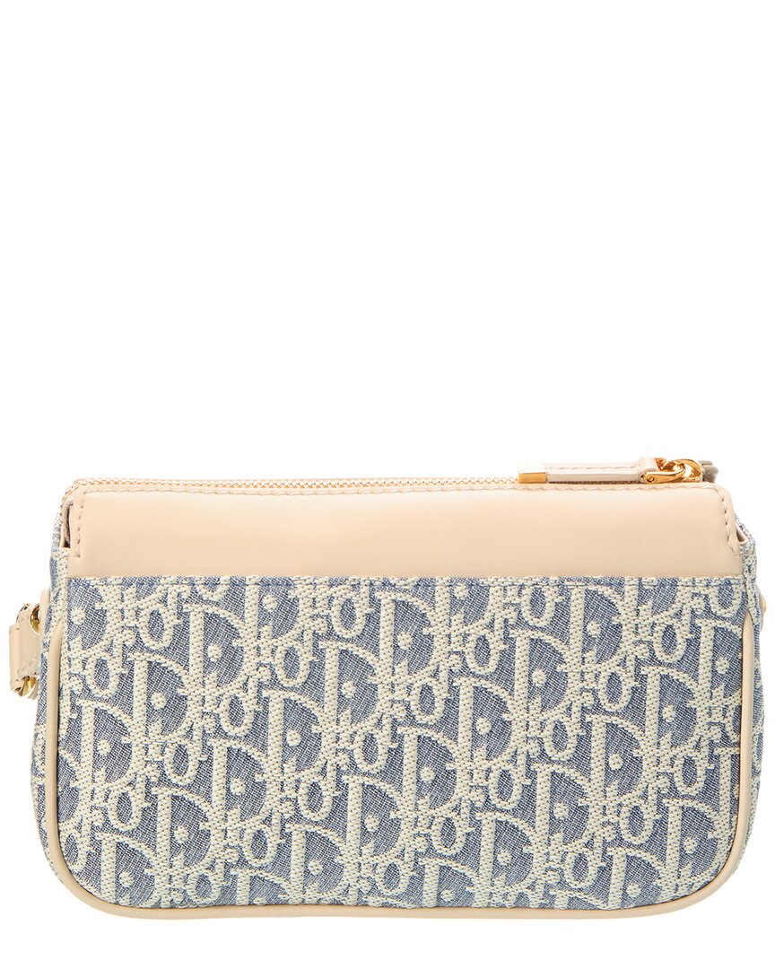 Dior Small 30 Montaigne Canvas Leather Shoulder Bag