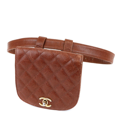 Chanel Caviar Brown Luxury Handbag Style 2
