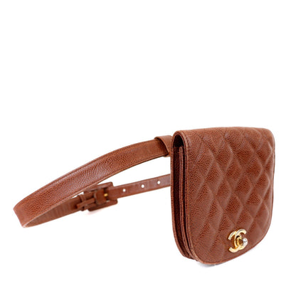 Chanel Caviar Brown Luxury Handbag Style 2