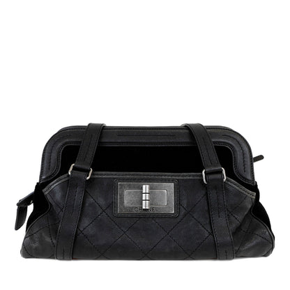 Chanel Quilted Lambskin Black Tote