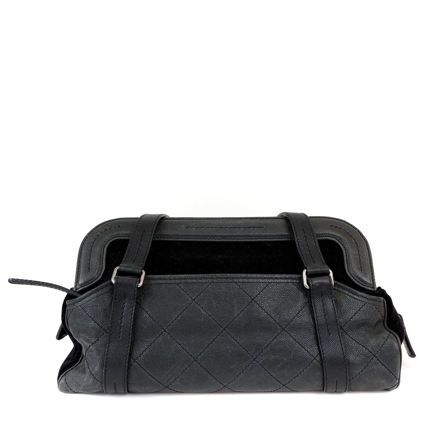 Chanel Quilted Lambskin Black Tote