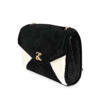 Chanel Flap Small Black White Shoulder Bag