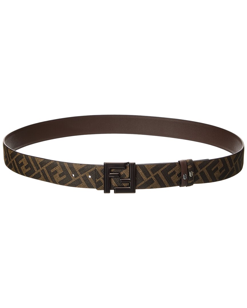 Fendi Ff Squared Leather Belt
