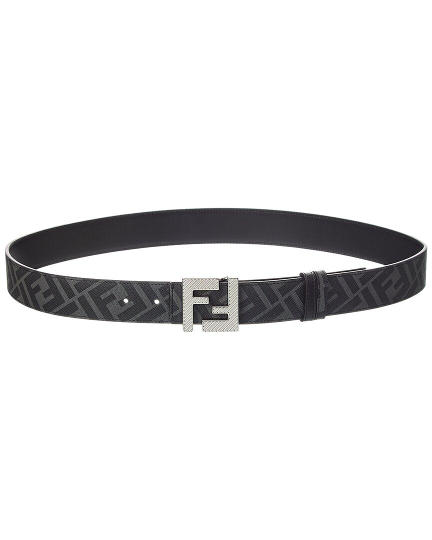 Fendi Ff Logo Reversible Leather Belt
