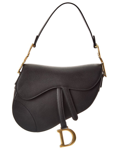 Dnu Dior Medium Saddle Leather Shoulder Bag