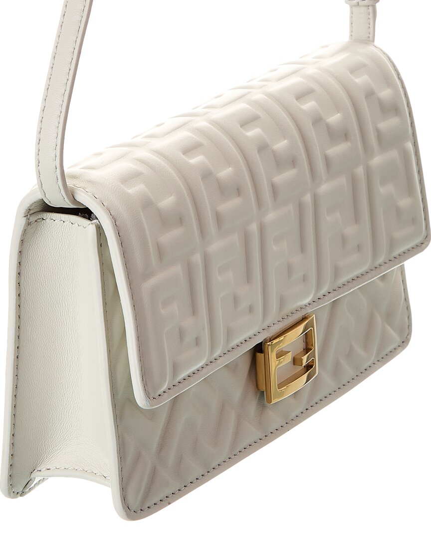 Fendi Baguette Ff Leather Wallet On Chain