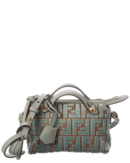 Fendi By The Way Soft Mini Velvet & Leather Shoulder Bag