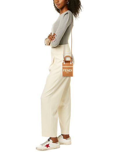 Fendi Sunshine Mini Patent Tote