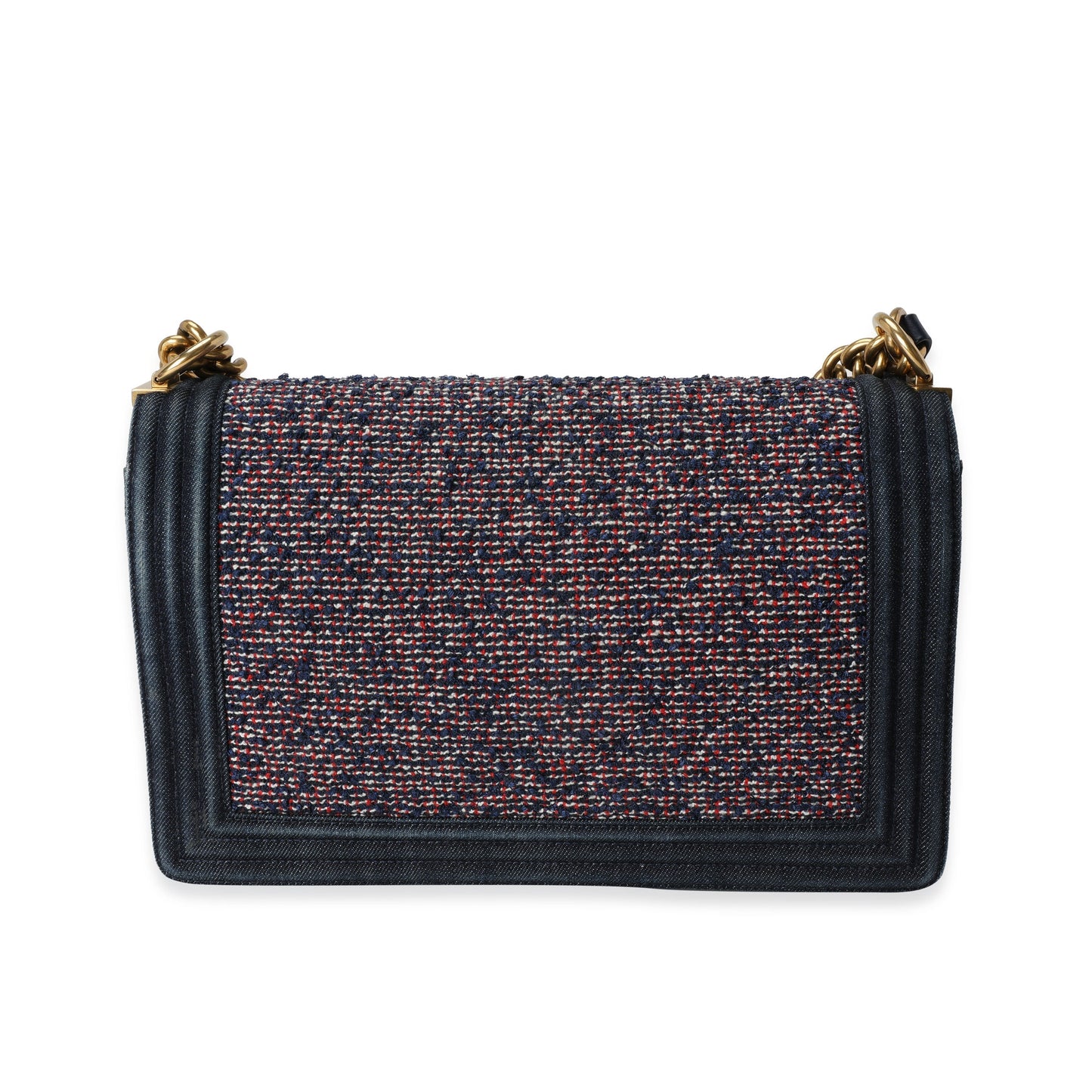 Chanel Boy Medium Blue Handbag