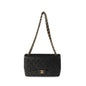 Chanel Flap Classic Quilted Caviar Black Shoulder Bag