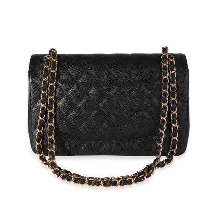 Chanel Flap Classic Quilted Caviar Black Shoulder Bag