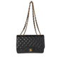 Chanel Flap Classic Quilted Caviar Black Shoulder Bag Style 7