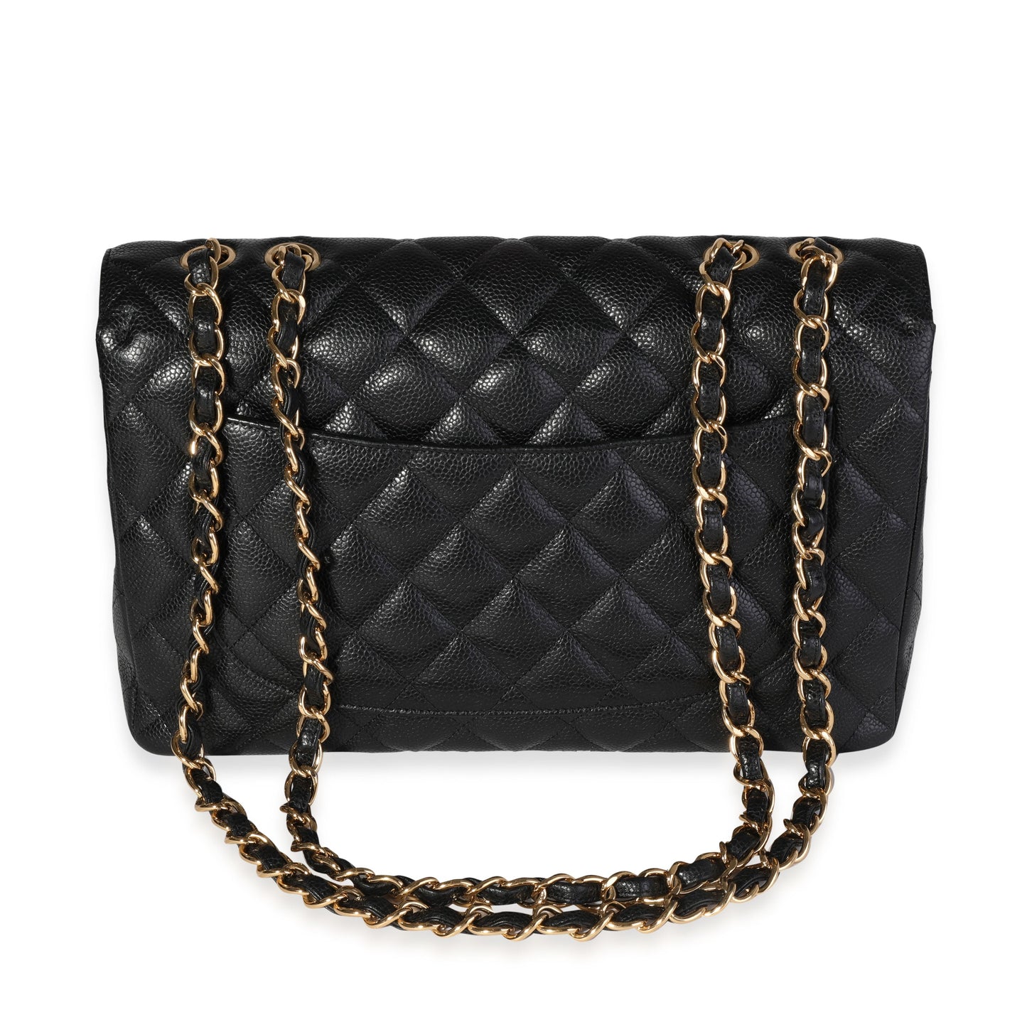 Chanel Flap Classic Quilted Caviar Black Shoulder Bag Style 7