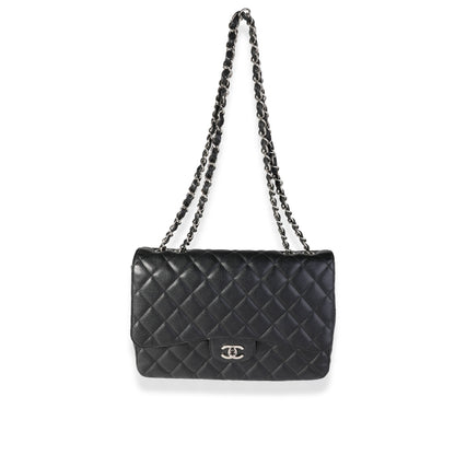 Chanel Flap Classic Quilted Caviar Black Shoulder Bag Style 8