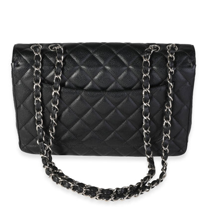 Chanel Flap Classic Quilted Caviar Black Shoulder Bag Style 8